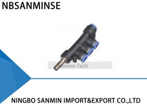 Quality PKJ 5 Way Pneumatic Push In Fittings Hose Reducer Air Quick Jointer Union Connector Sanmin wholesale