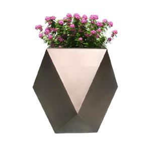 Quality Decorative aesthetic cone flower pots geometric stand planter wholesale