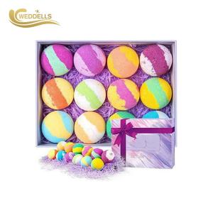 Quality Smoothing Skin 2.5 Oz 12 Bath Bomb Gift Sets Two Mixed Colors wholesale