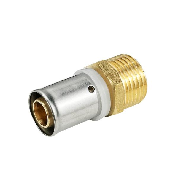Tubomart Free Sample ISO Pex Brass Pressfitting Coupling Pex Fittings Brass