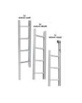 Compact Aluminum Safety Ladder 3.56m High Aluminum Fixed Ladder