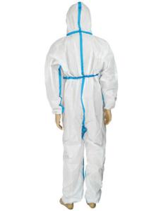 Quality OEM White Disposable Protective Coverall Water Resistant Type 4 5 6 wholesale