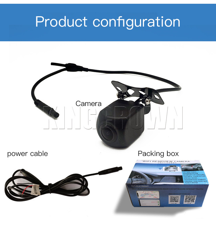 IP69 Waterproof Wifi Rearview Camera IOS Android APP Control