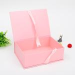Cardboard Magnetic Gift Packaging Paper Box With Ribbon for Your Specific