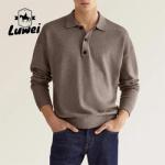 Personalised Adult Cotton Polo T Shirts Collar Business Anti Wrinkle