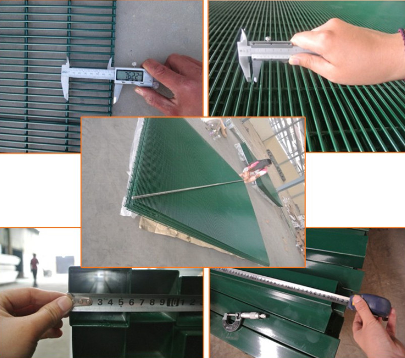 5ft / 6ft Height Pvc Coated Airport 358 Anti Climb Fence
