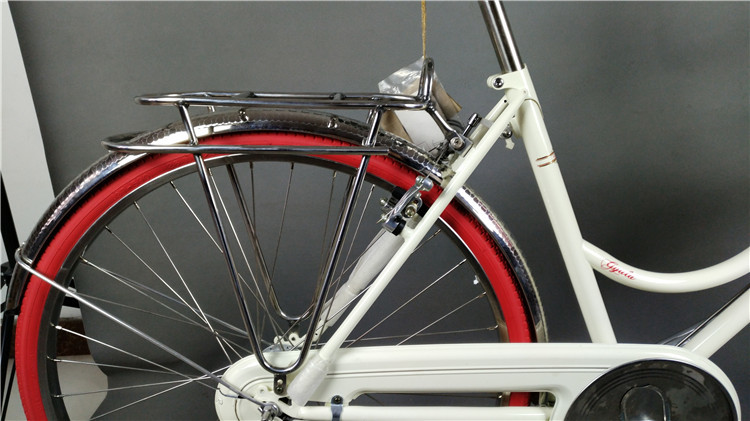 New brake colorful hi-ten steel 26/28 size old style bike retro city bike for man with LED light