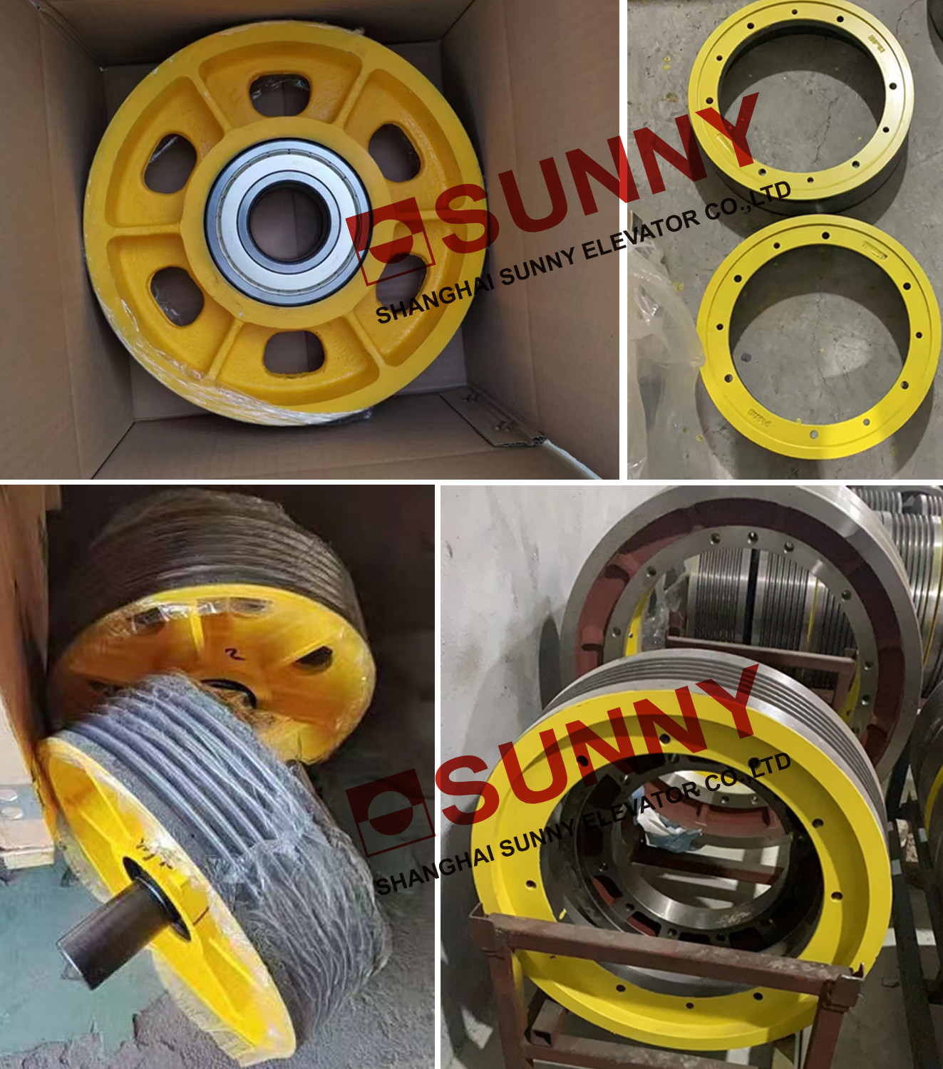 Elevator Safety Gearless Traction Machine For Passenger Lift Parts