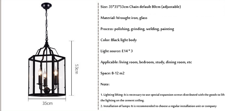 Vintage Led Candle Chandelier Black Candlesticks Bird Cages Living Rroom Loft Black Chandelier(WH-CI-125)