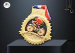 Wheel Shape 70mm 3mm Thickness Cycle Stock Medals