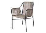 Balcony Aluminum Rope UV Resistant Outdoor Table Chairs