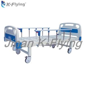 Quality Metal Cold Rolled Steel Movable Flat Hospital Patient Care Bed wholesale