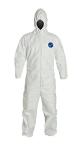 Non - Toxic White Hood Disposable Coveralls For Men