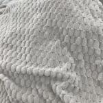 Gray Yellow Fluffy Plush Fabric White Fluffy Material
