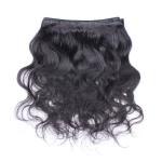 Natural Black Peruvian Body Wave Hair Bundles No Shedding Wet And Wavy