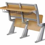 Foldable College Classroom Furniture , Fireproof Material Standard Plywood Study