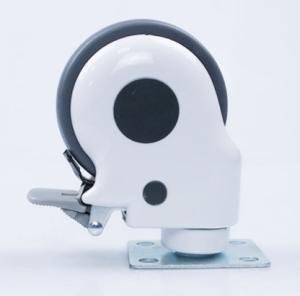 Quality Locking Casters Medical Wheels Rubber Caster Health Equip 4 Inch wholesale