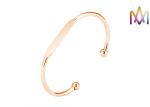 Solid Brass Flat Cuff Bracelet