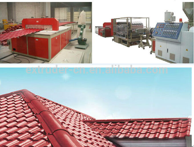 PVC PP Composite Wave Corrugated Tile Extrusion Machine For Family Building