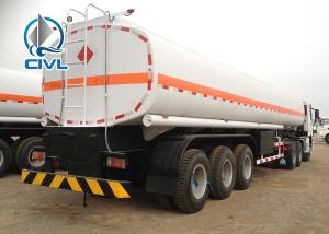 Quality 50m3 Oil Tanker Semi Trailer / Diesel Three Axle Fuel Tanker Semi Trailer wholesale