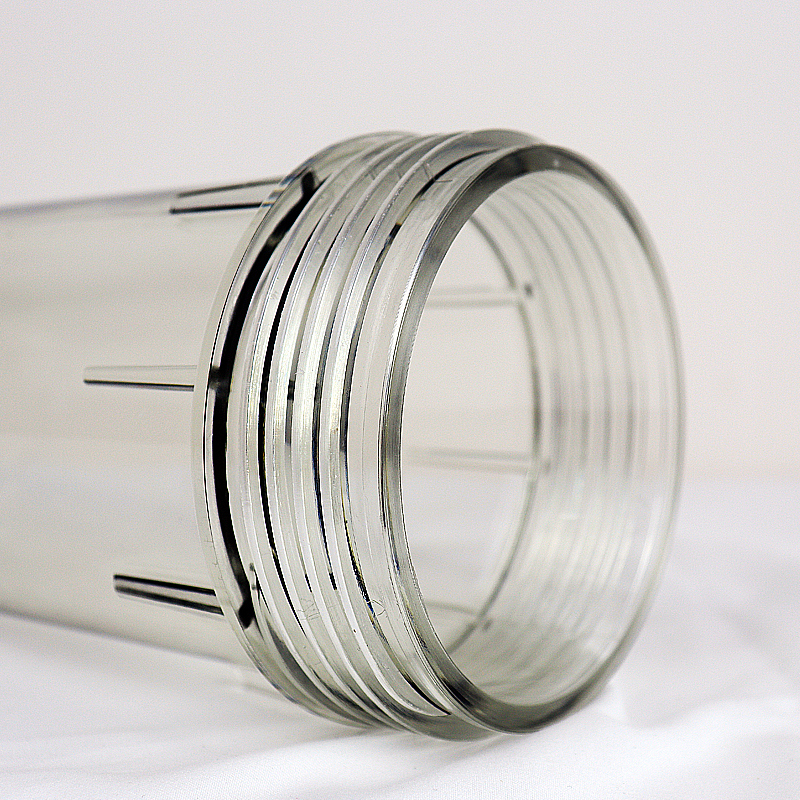 Qiuck Fitting Connection 10 inch Clear Filter Housing for Commercial Water Filtration