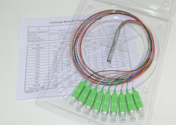 Passive Fiber Optic Splitter , 0.9mm FBT Splitter Good Spectral Uniformity