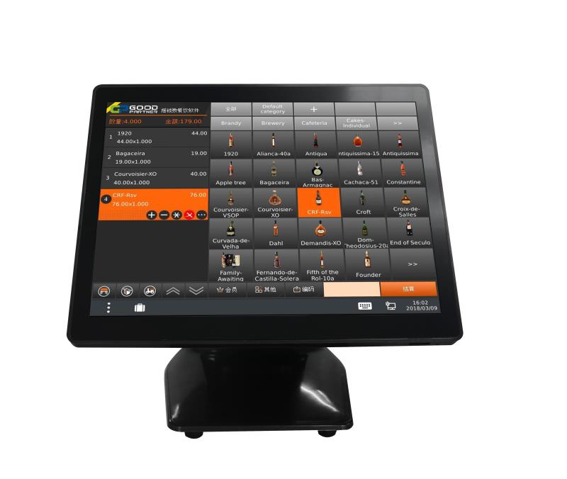 15" Touch Screen All In One Pos Machine Set with pos software and MSR Card Optional