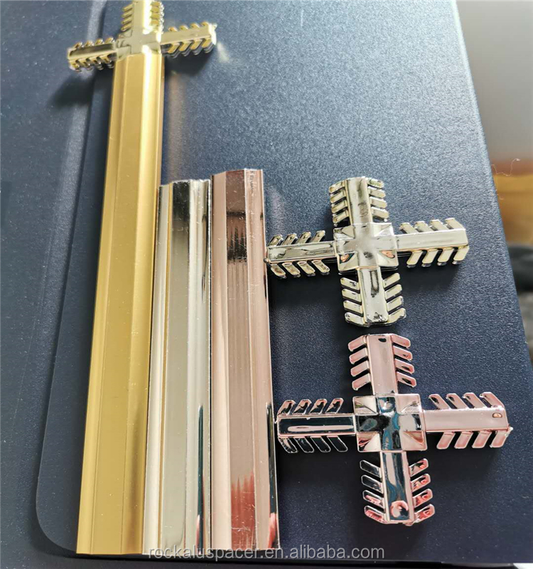 Aluminium 8*18mm Windows Georgian Bar Decorative Hardware Customized Color