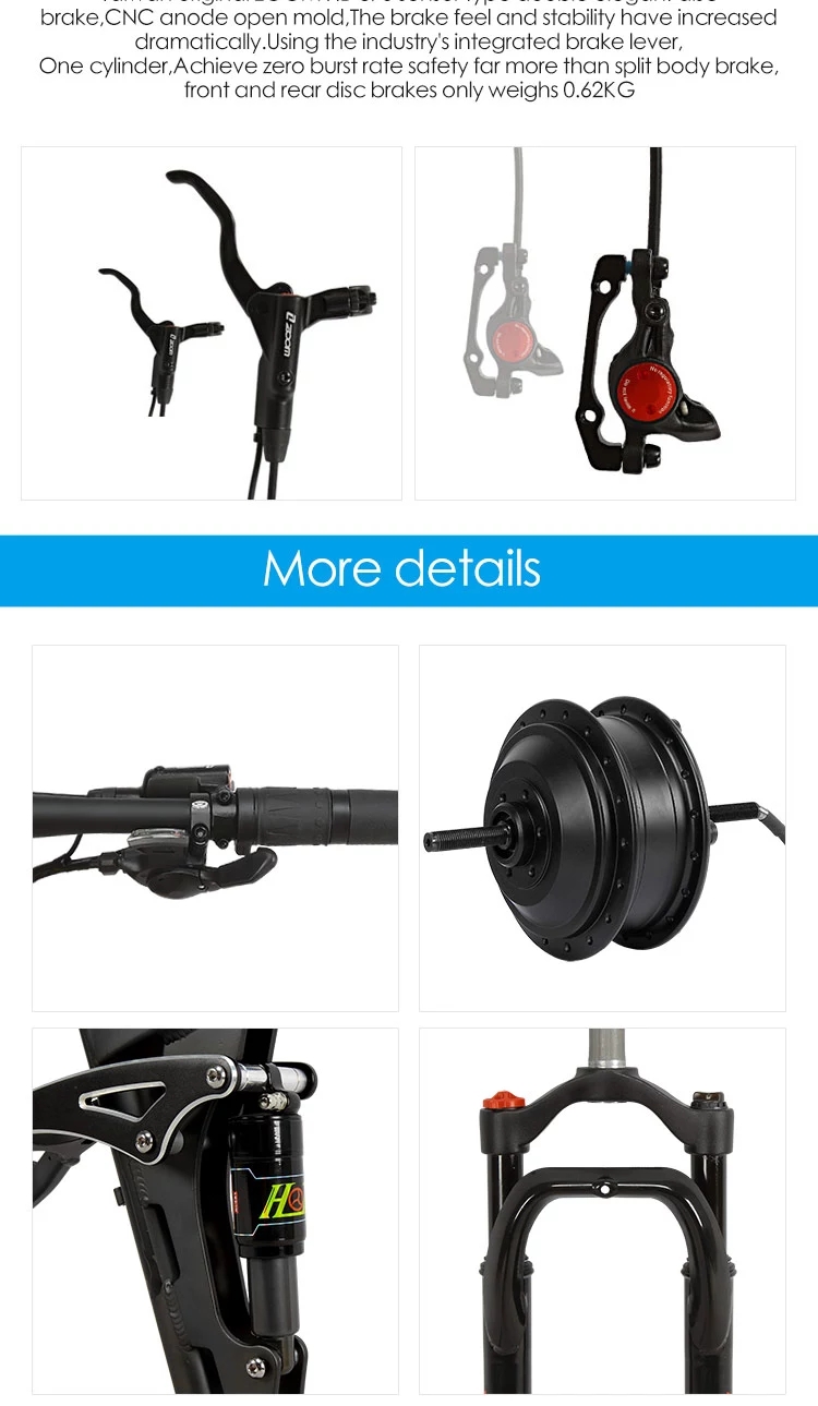 Fat Tire Snow Pedal Assist Mountain Bike 26 Inch Labor Saving 48V 1000W