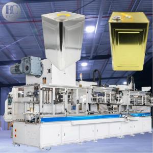 China Nut Tin Package Making Machine 30cpm Dried Fruit Metal Tin Container Making Machine on sale