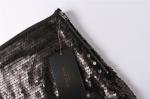 Nightclub Style Black Sexy Women Mini Skirt 100% Polyester With Sequin