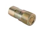 IATF16949 Steel Flat Face Coupler , 0.25'' Flat Face Quick Disconnect