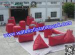 Magical Inflatable Paintball Bunkers , PVC Tarpaulin Laser Tag Bunkers