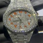 Colourless Luxury Diamond Watch 20 carats Mens Diamond Watches 3EX