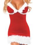 Sexy Evening Dress Adult Christmas Costumes Red For Party