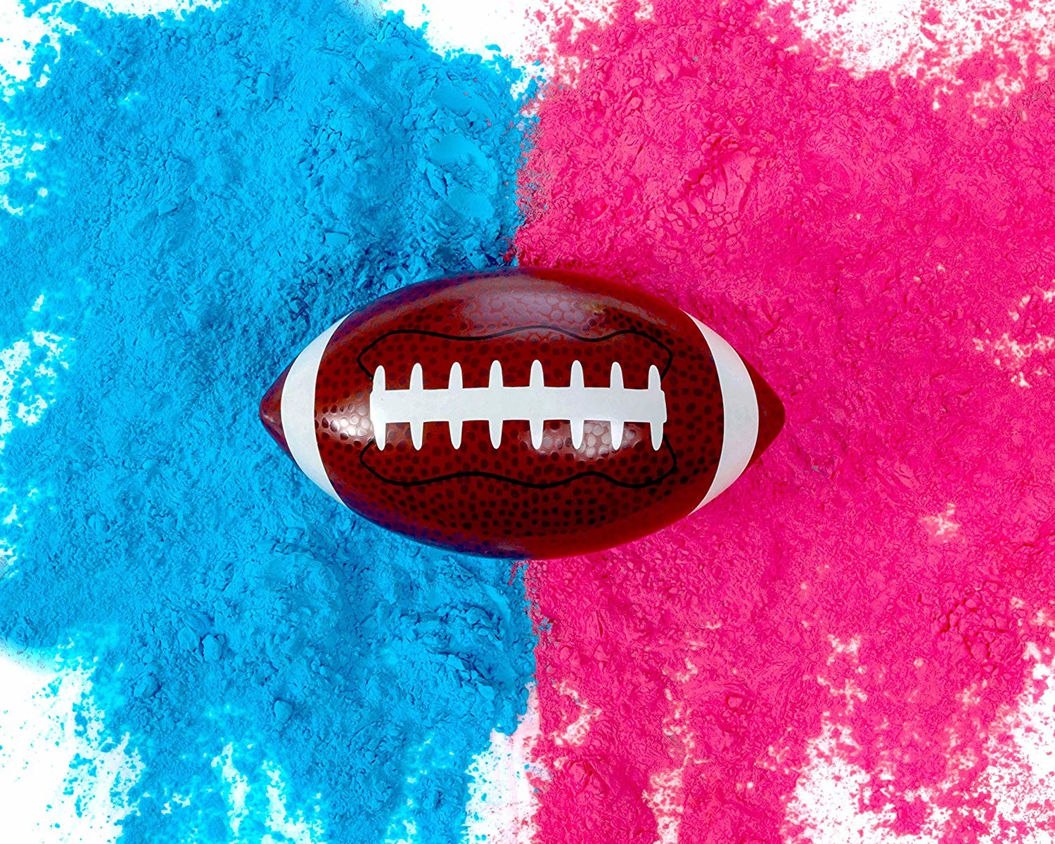 Latex Blue Pink Powder 6" Football Reveal Ball