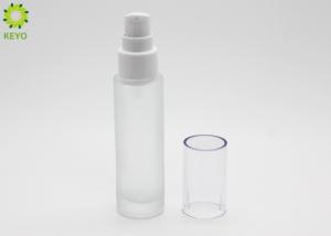 Quality Small Empty Cosmetic Containers , 30ml Glass Pump Bottles For Essence CBD Oil wholesale