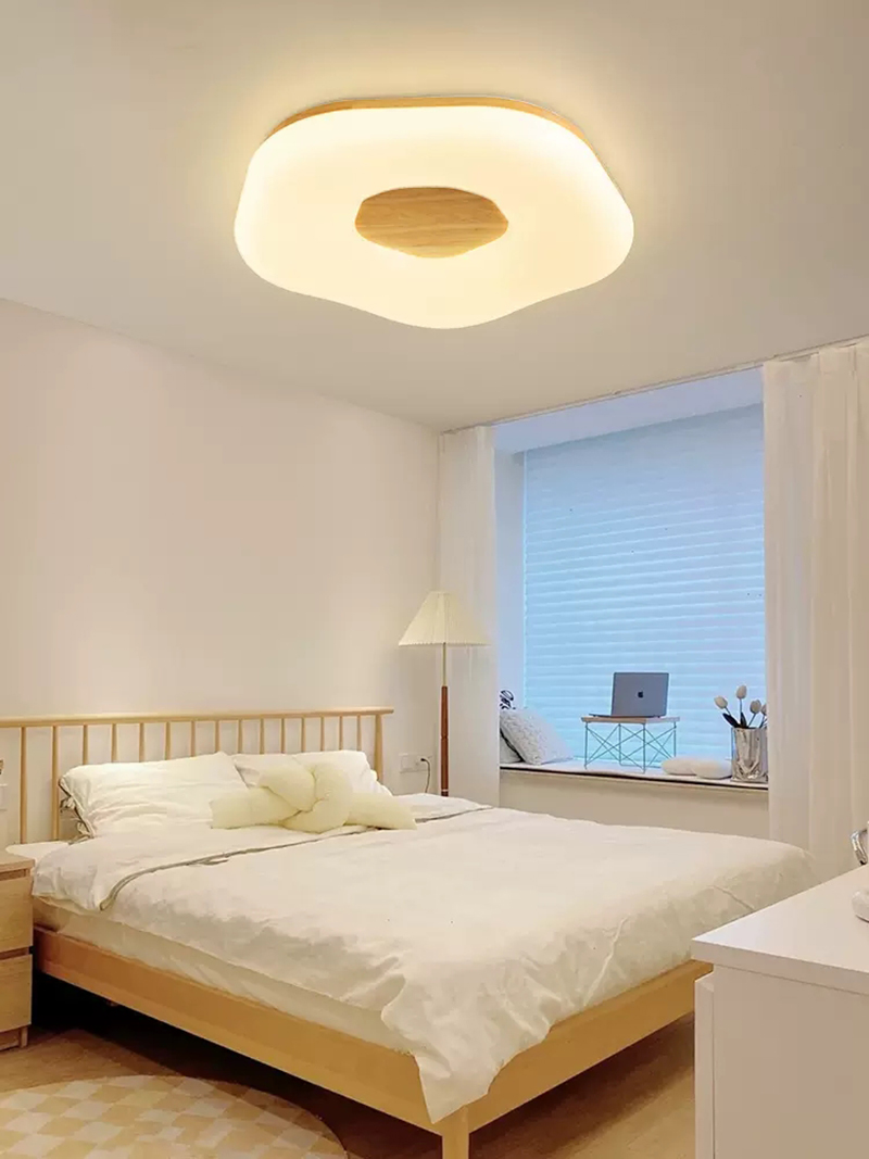 Modern Ceiling Lamp LED 24W 36W Flower Shape Ceiling Lights For Bedroom Living Dining Room wooden ceiling lamp(WH-WA-56)