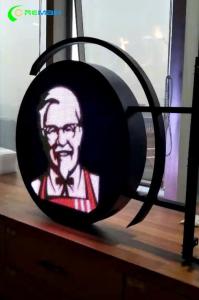 Quality Circle Irregular LED Display Indoor Outdoor Logo Sign For Club Store Billboard Double Sided P4 wholesale