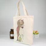Eco Organic Printed Reusable Shopping Bags Recyclable Cotton Bag