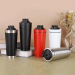 Stainless Steel Protein Shaker Bottle, 27.0 Fl Oz, Insulated, Leak Proof, BPA