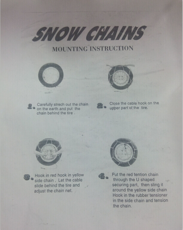 Chains For Wheel 4WD series snow chains ,4x4 snow tire car chains