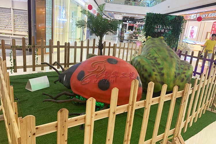 Supermarket Decoration Animatronic Simulation Ladybird Customization Acceptable