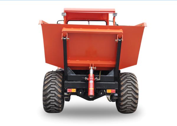 Air Brake 4wd Dump Truck , 3 Ton Dump Truck Articulted Chassis With 400/60-15.5