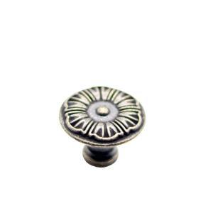 China Vintage Kitchen Cabinet Knobs Pulls, Flower Drawer Knobs, Dresser Knobs, Antique Brass Pull Handles, Rustic Bronzed Door on sale