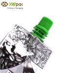 Printed Aluminium Foil Plastic Liquid Packaging Bags , Bottom Gusset Spout Pouch