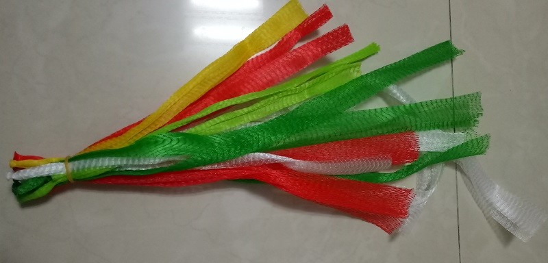 Extruted Bottom Sealed Mesh Netting Bags PE Material Fruits / Vegetables Packaging