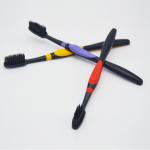 Adult Children Bamboo Toothbrush Charcoal Biodegradable Disposable