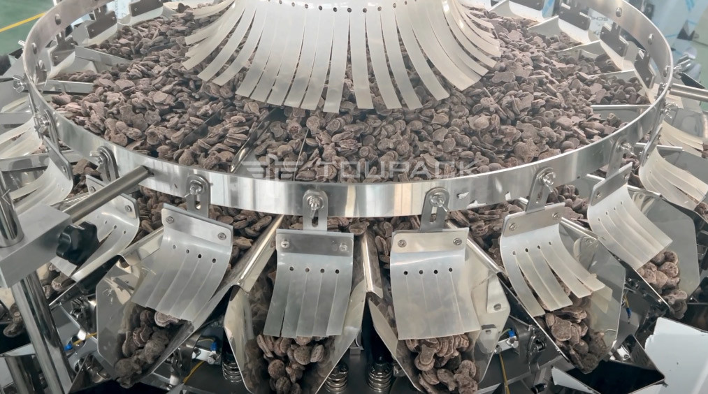 Automatic Vertical Multihead Weigher Filling Chocolate Coffee Bean Packing Machine