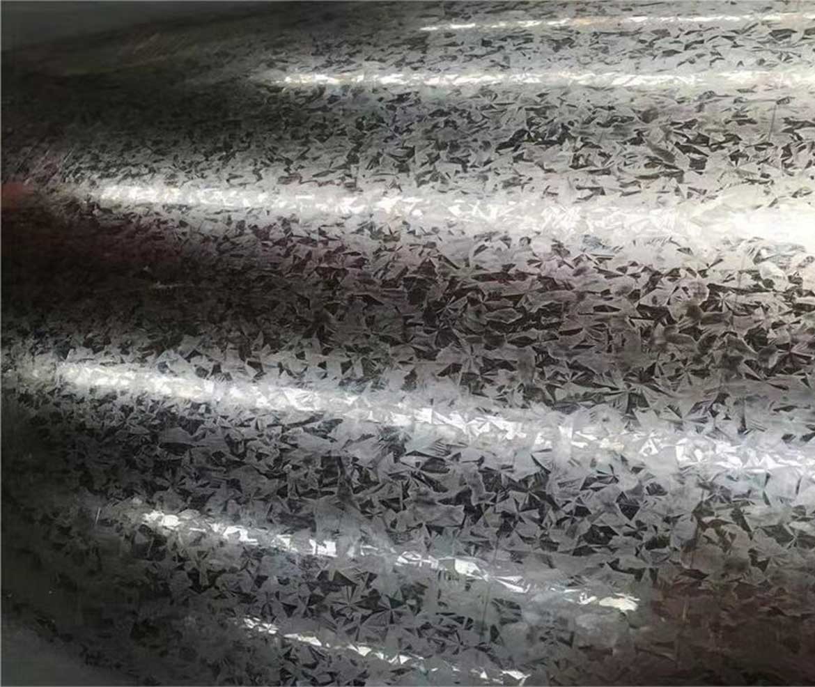 ASTM regular spangle galvanized steel sheet